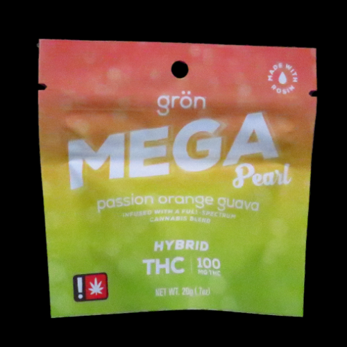 Grön - 1pc Mega Pearl - Passion Orange Guava